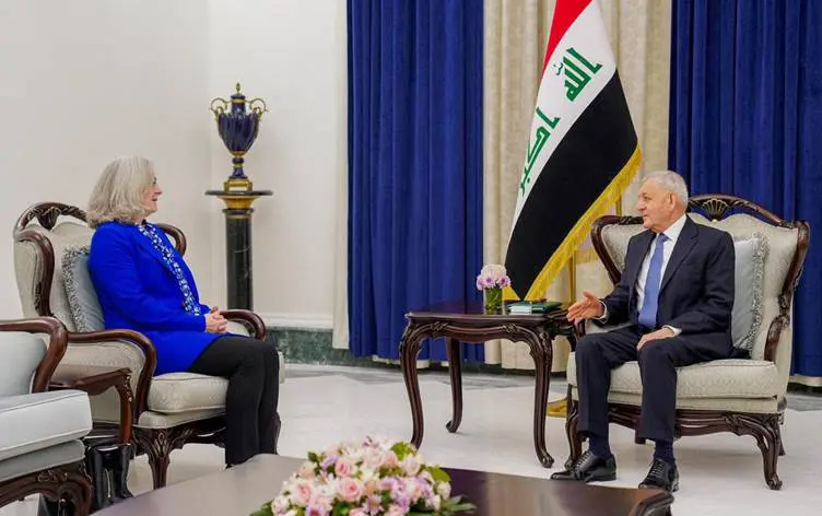 Irak Cumhurbaşkanı Reşit, ABD Bağdat Büyükelçisi ile görüştü
