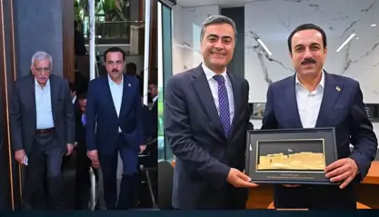Ahmet Türk ve Abdullah Zeydan Erbil Valisi ile görüştü