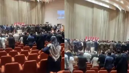 Li Parlamentoya Iraqê pevçûn: Hêzên ewlehiyê ketin hûndir