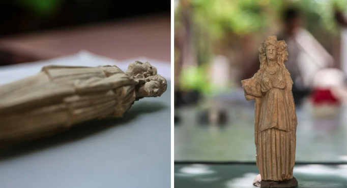 Mersin'de üç başlı tanrıça Hekate figürü bulundu