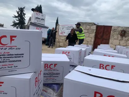 BCF, Germiyan’daki yoksul ailelere kurban eti dağıttı