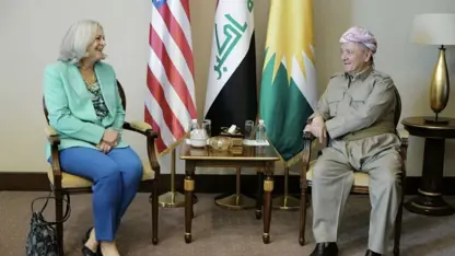  Barzani Bağdat'ta ABD'nin Irak Büyükelçisi ile bir araya geldi