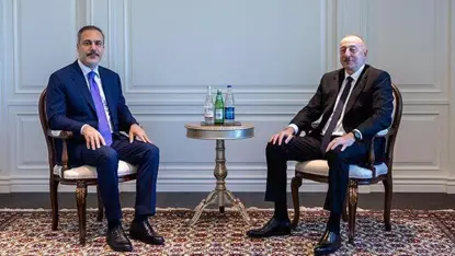 Hakan Fidan ve Aliyev Şuşa'da bir araya geldi